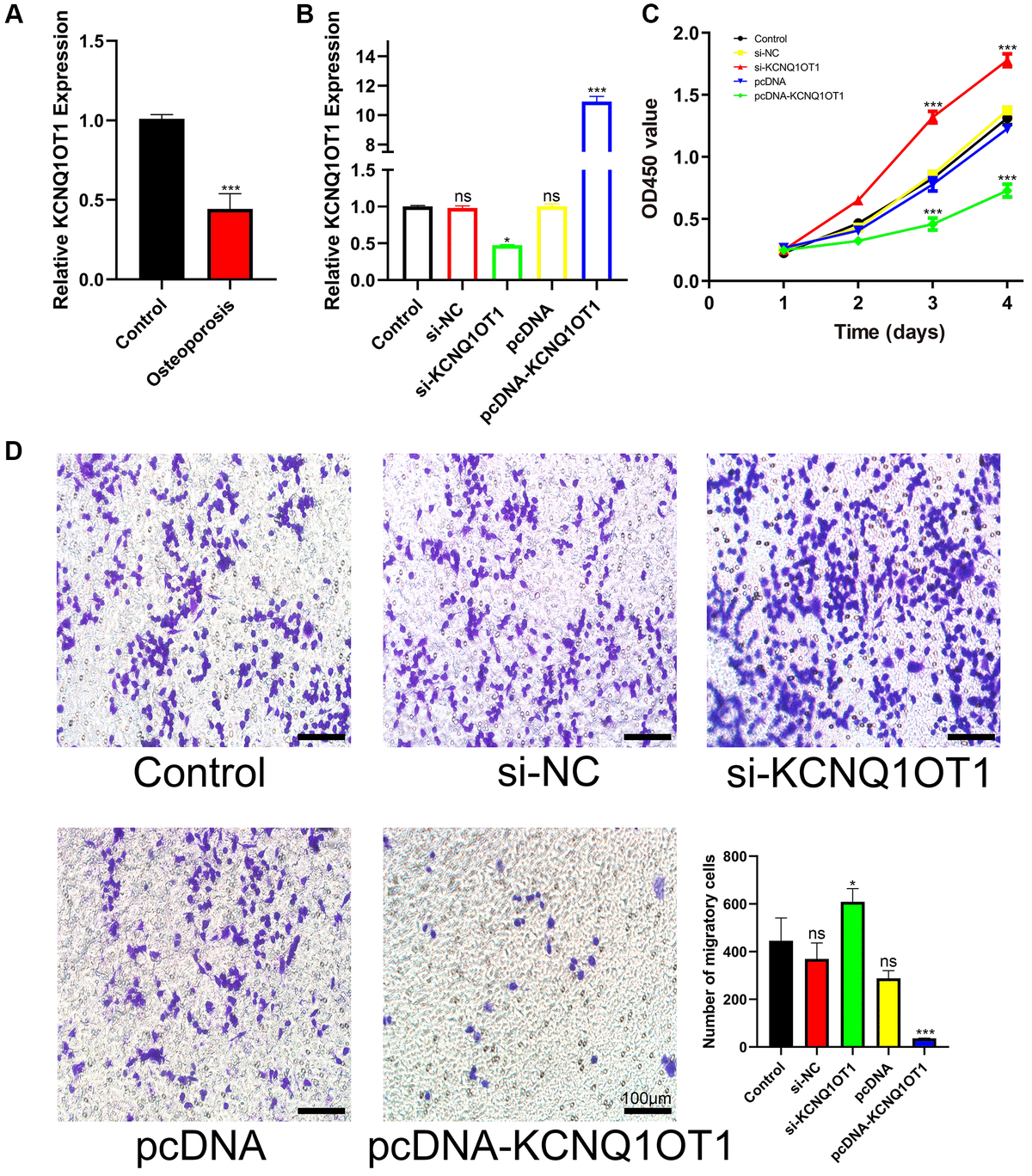 Long Noncoding RNA KCNQ1OT1 Inhibits Osteoclast Differentiation By