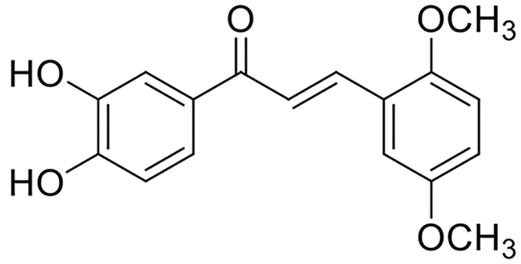 Chemical structure of compound 33.