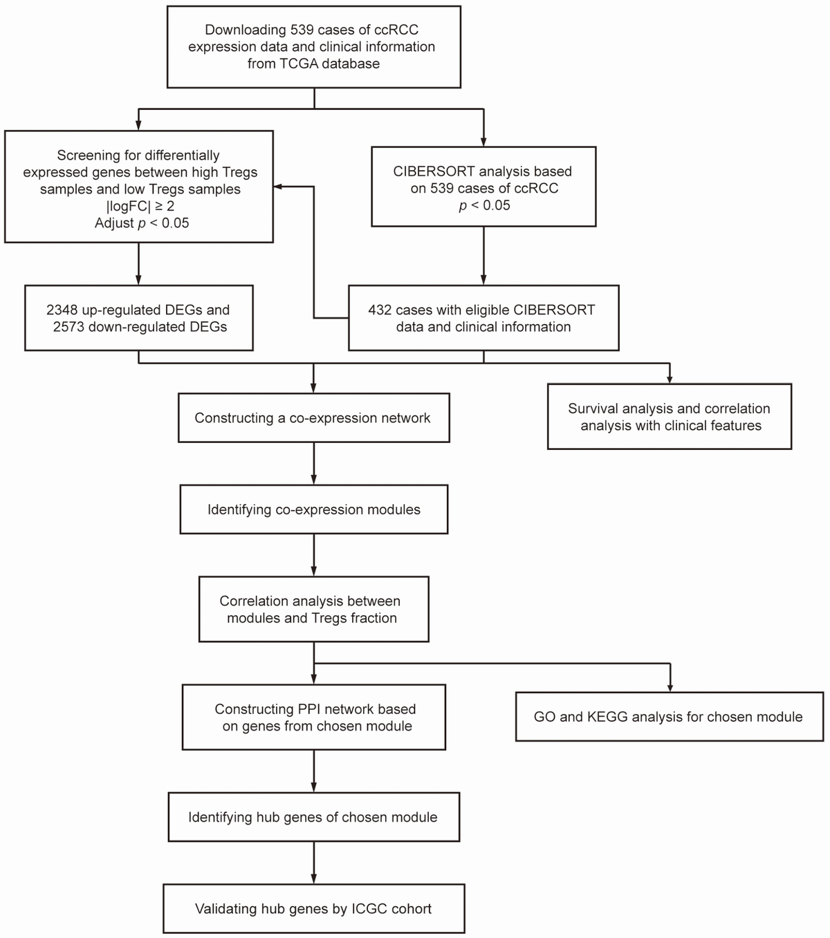 Identifying hub genes of clear cell renal cell carcinoma associated ...