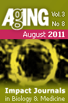 Aging-US Volume 3, Issue 8 Cover