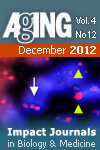 Aging-US Volume 4, Issue 12 Cover