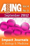 Aging-US Volume 4, Issue 9 Cover